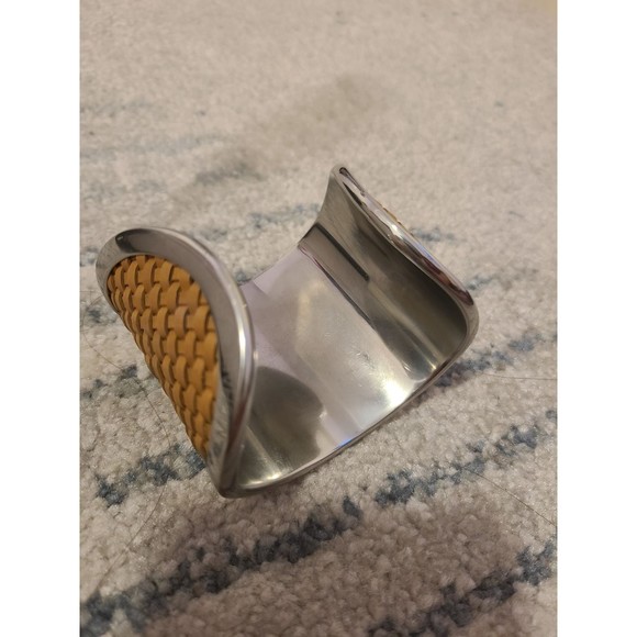 Michael Kors Woven Leather Cuff - Picture 6 of 6